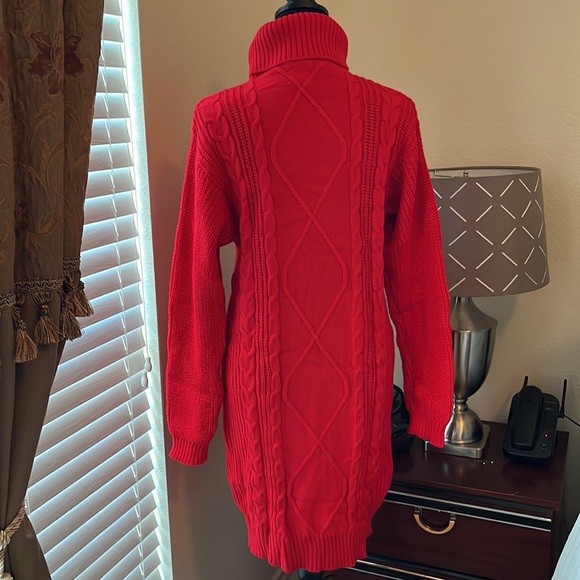 For G and PL Red knitted dress Medium New without tag - Picture 10 of 12